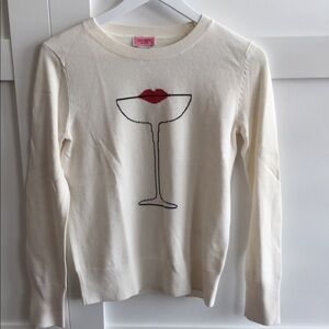 Kate Spade martini glass sweater